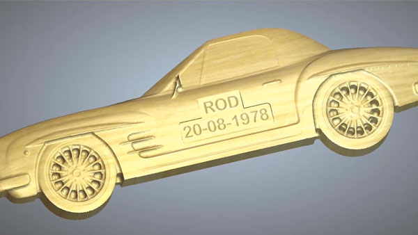 3D Model of a sports car 