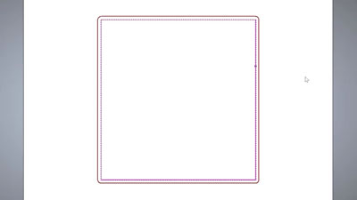 A simple profile toolpath around a square